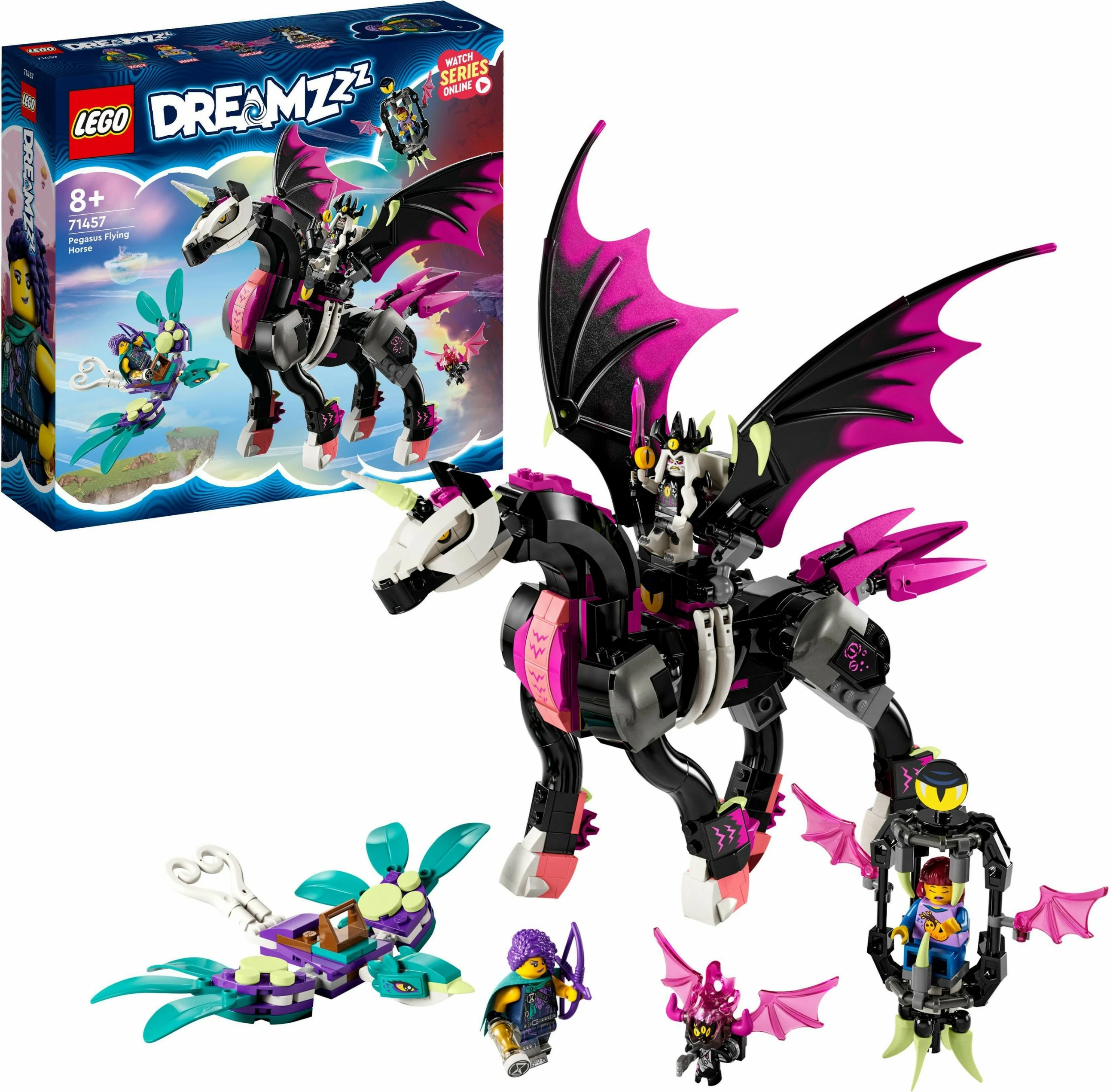 Set ndërtimi LEGO DREAMZzz Pegasus Flying Horse, 482 pjesë, shumëngjyrësh