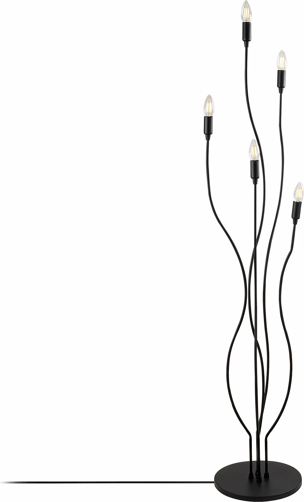 Llambë dyshemeje Opviq, Bonibon, e zezë, 35x35x155cm