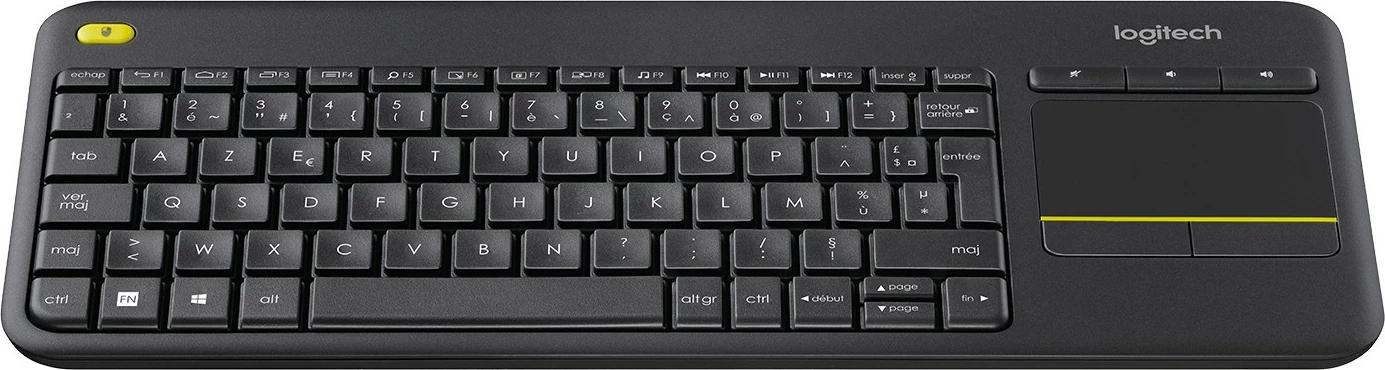 Tastierë pa tela Logitech K400 Plus, AZERTY, e zezë