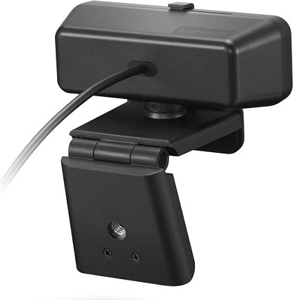 Webkamerë Lenovo Essential, Full HD 1080p, USB 2.0, me shutter privatësie, e zezë