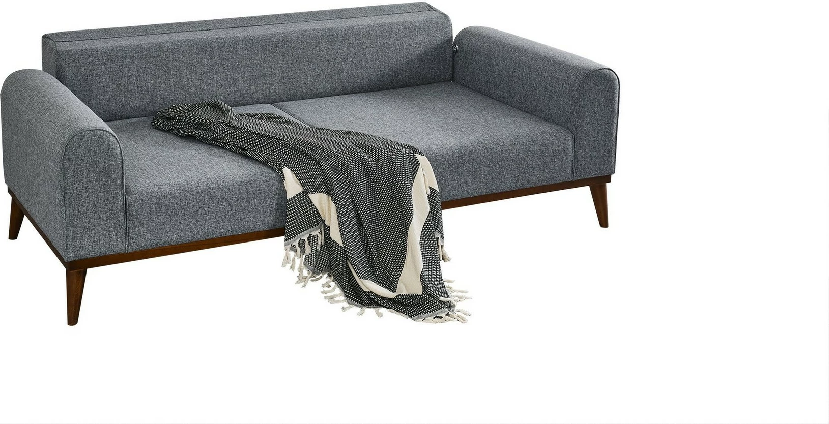 Divan-krevat treshe, ngjyrë gri e çelët, Cofi 3 Seater