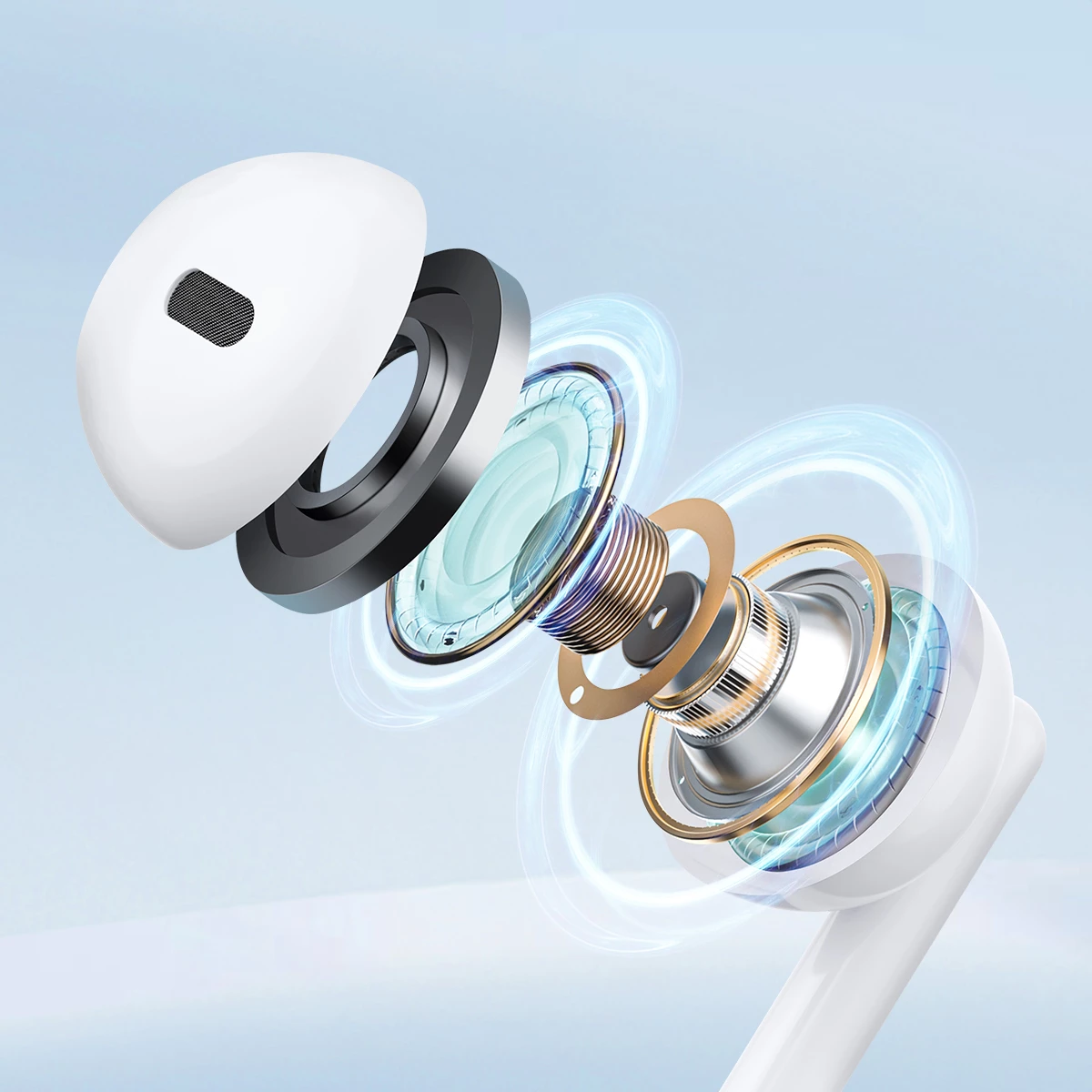 Kufje Joyroom JR-EW01 me kabllo, mini jack 3.5mm, të bardha