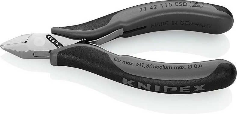 Darë diagonale Knipex KP-7742115ESD, ESD, 115mm, e zezë