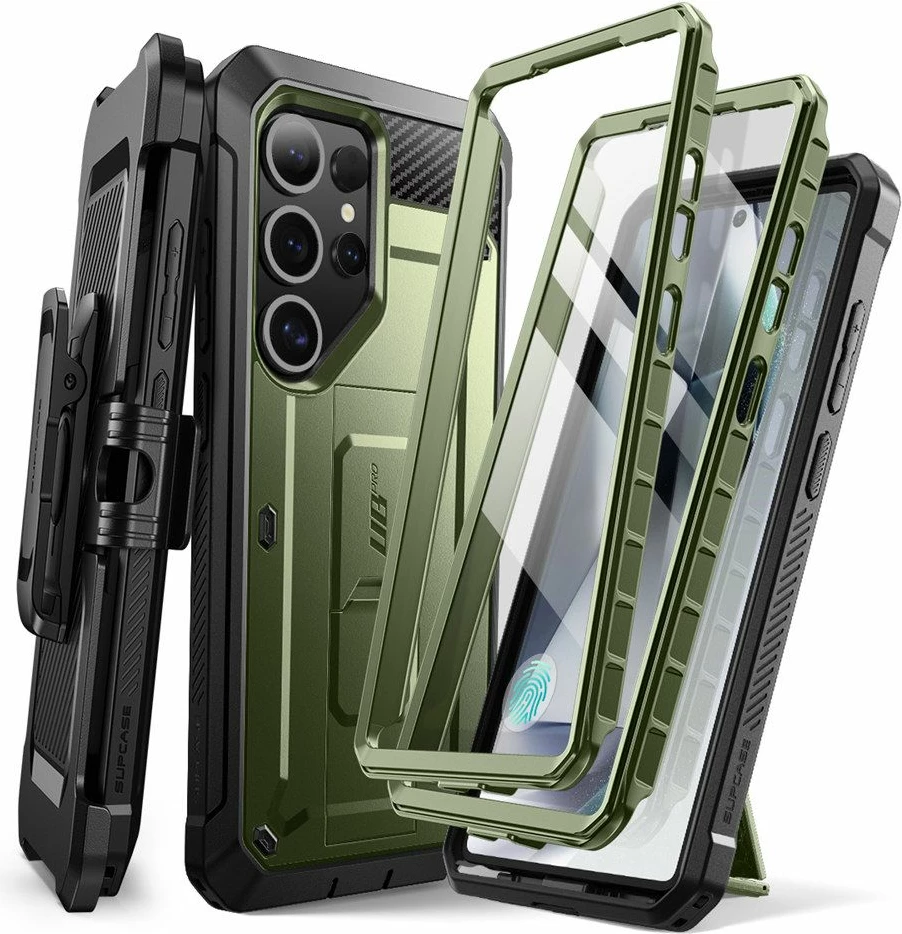 Mbështjellës Supcase Unicorn Beetle Pro 2-set për Samsung Galaxy S25 Ultra, Jeshil