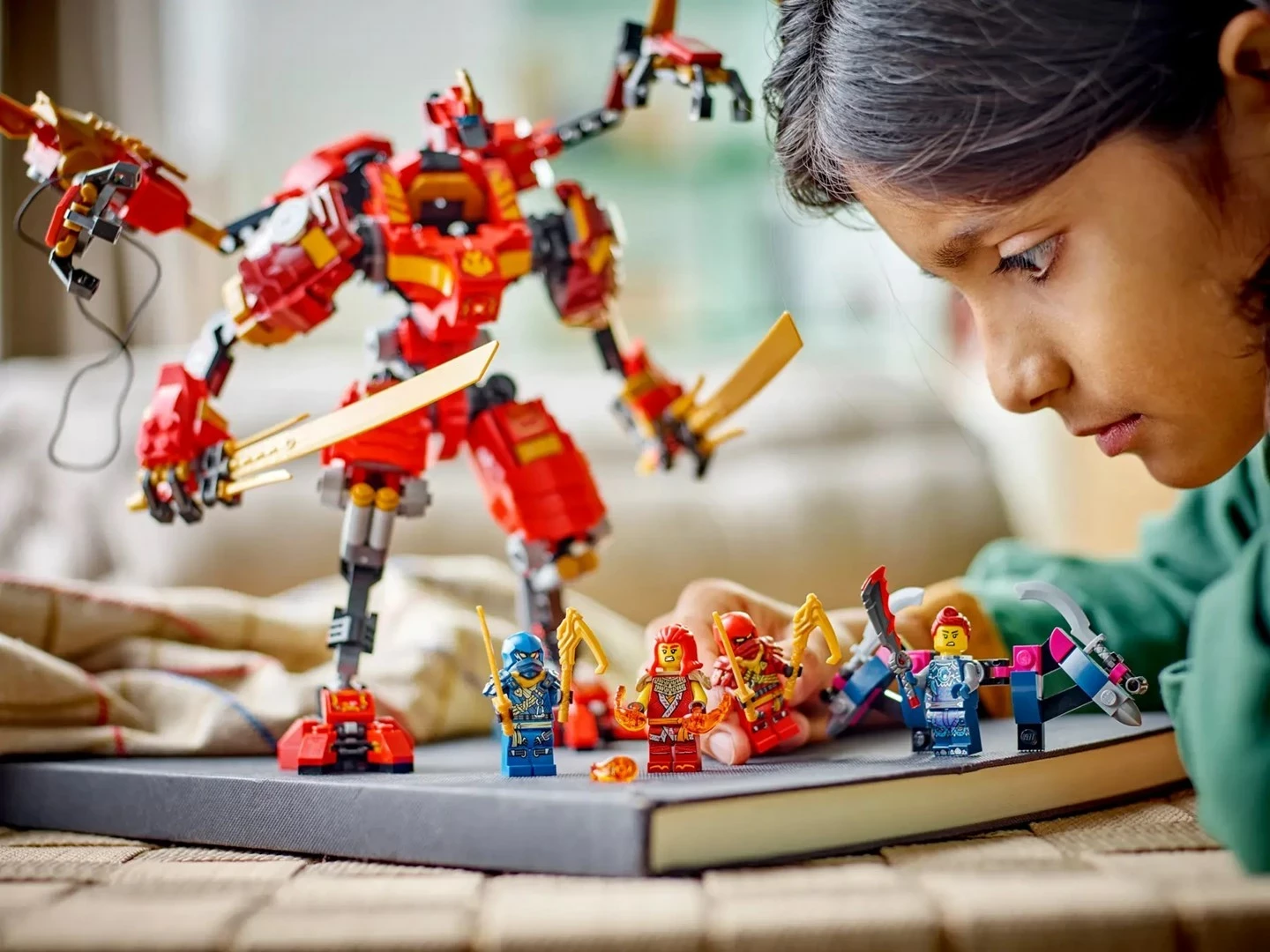 Set LEGO NINJAGO 71812 Kai's Ninja Climber Mech, për fëmijë 9+ vjeç, Kuq