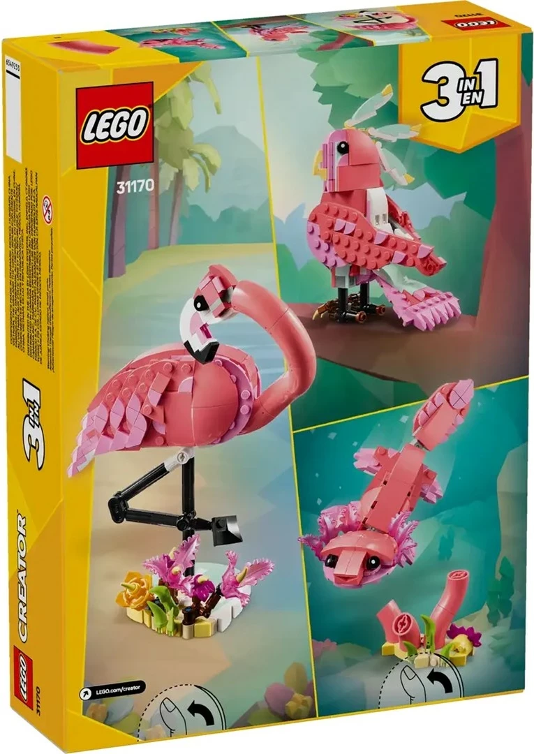 Lodra LEGO Creator 31170, Kafshë të Egra, Flamingo Rozë