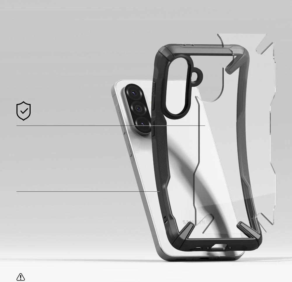 Mbështjellës Ringke Fusion X për Samsung Galaxy A36 / A56 5G, Zi
