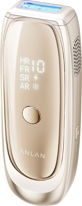 Depilator IPL, ANLAN, 02-ATMY52-0RE, 10 nivele fuqie, flash 0.18s, fushë 3.72 cm², me syze dhe kasë