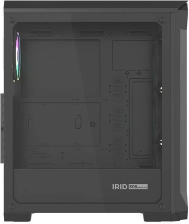 Kasë Genesis Irid 505 V2 ARGB, Midi Tower, 4x ARGB fan, ATX/Micro ATX/Mini ITX, e zezë