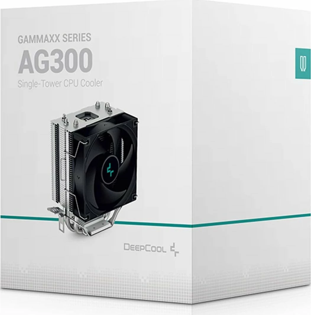 Ftohës CPU Deepcool AG300 R-AG300-BKNNMN-G, 92mm PWM, 150W TDP, i zi