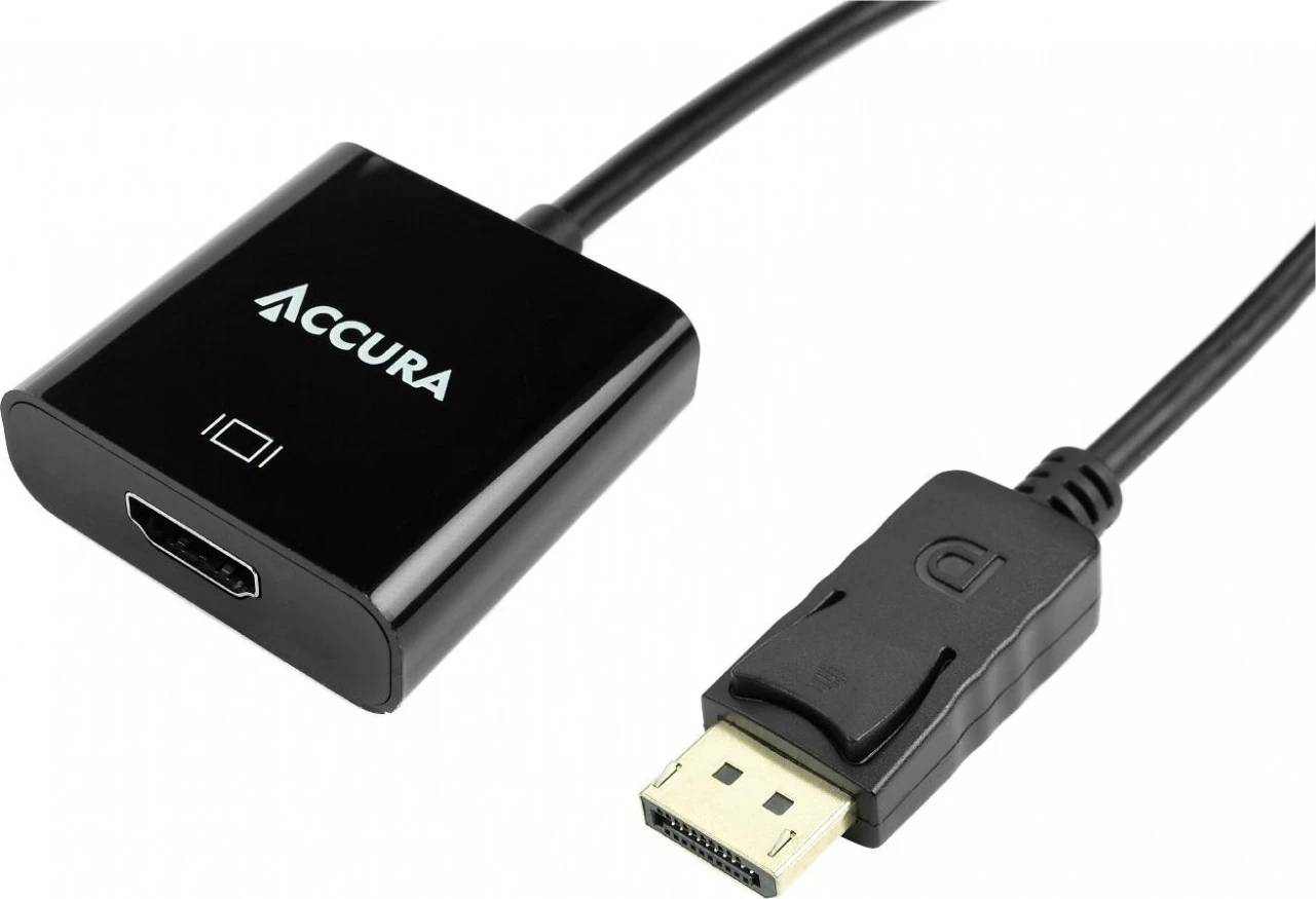 Adaptuesi Accura Displayport > HDMI M/F 0.1m, i zi
