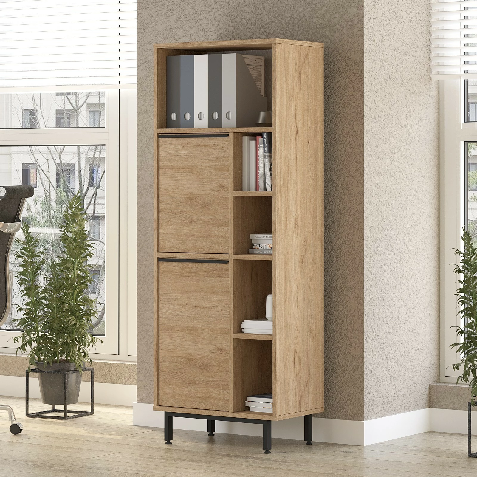 Dollap multifunksional Hanah Home, On10B-S, ngjyrë arre