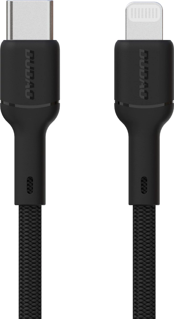 Kabllo Dudao L9X, USB-C në Lightning, 1m, 30W, e zezë