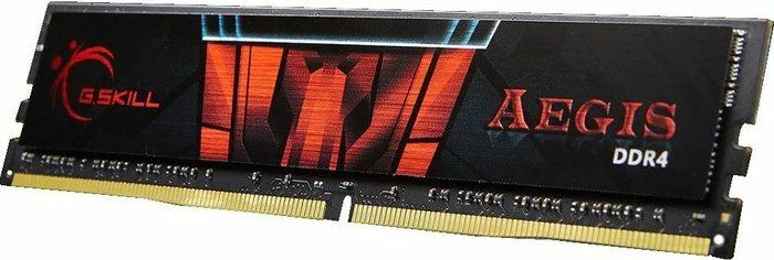 RAM Memorje G.Skill Aegis F4-2666C19D-32GIS, DDR4 32GB (2x16GB) 2666MHz CL19 UDIMM, e zez/kuqe, set