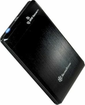Kuti eksternale për HDD 2.5" SilverStone Treasure TS01B (SST-TS01B) USB 2.0/SATA III, e zezë, me RFID, set me 2 tag + këllëf lëkure