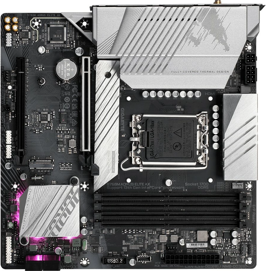 Pllakë amë Gigabyte B760M AORUS ELITE AX