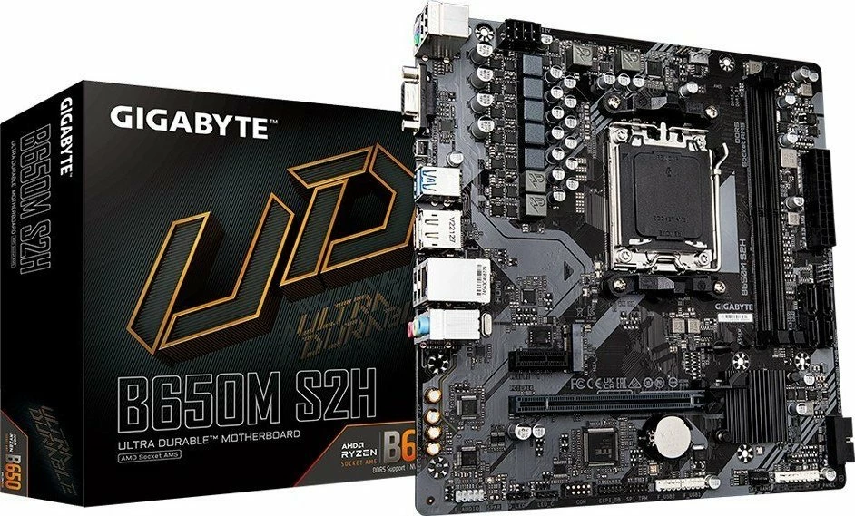 Pllakë amë Gigabyte B650M S2H Micro-ATX, DDR5, PCIe 4.0