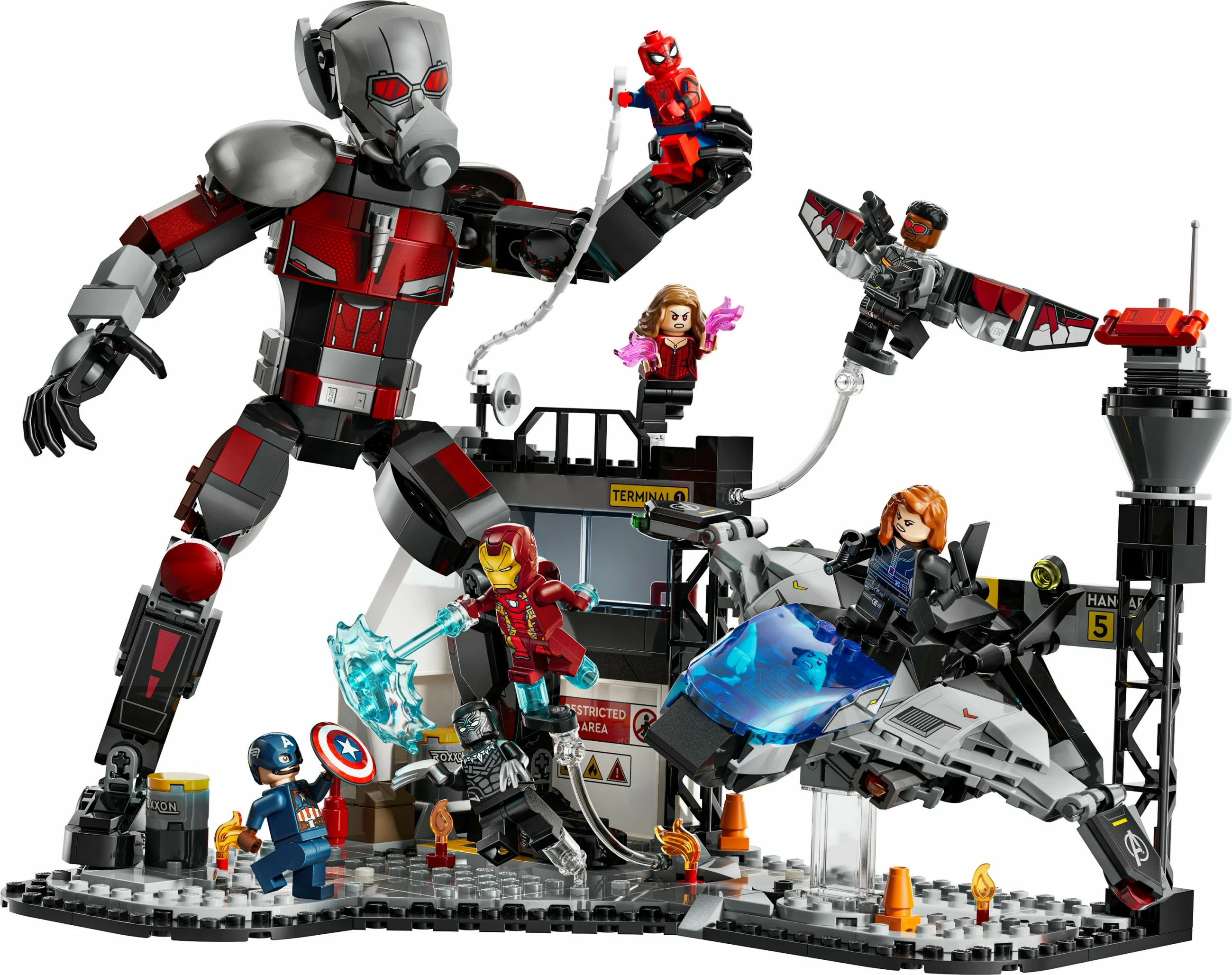 Set ndërtimi LEGO Super Heroes Marvel Captain America: Civil War, shumëngjyrësh