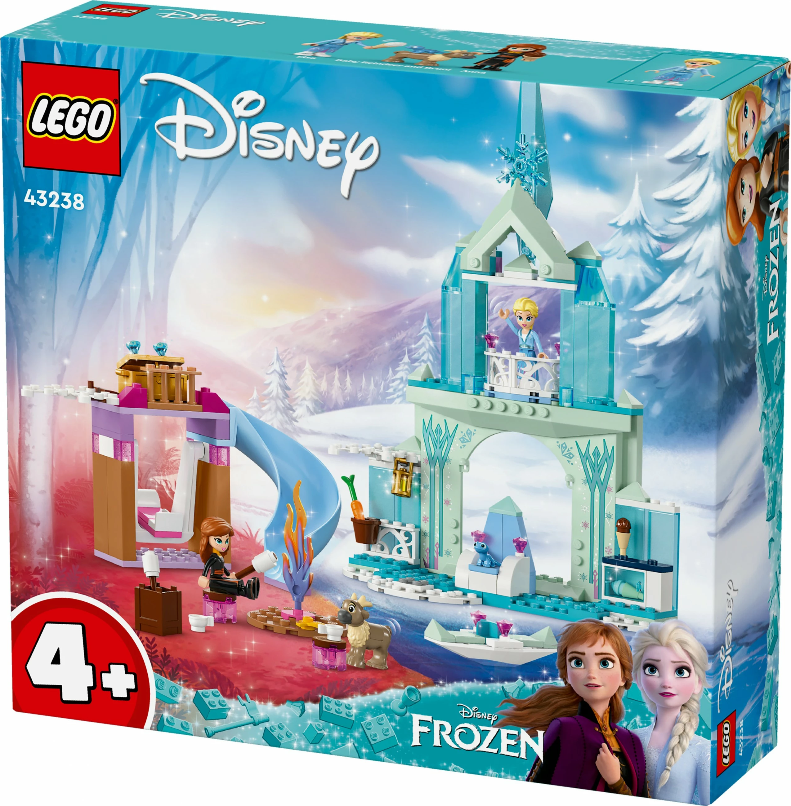 Set ndërtimi LEGO Disney 43238 Elsa's Frozen Castle, 163 pjesë, shumëngjyrësh