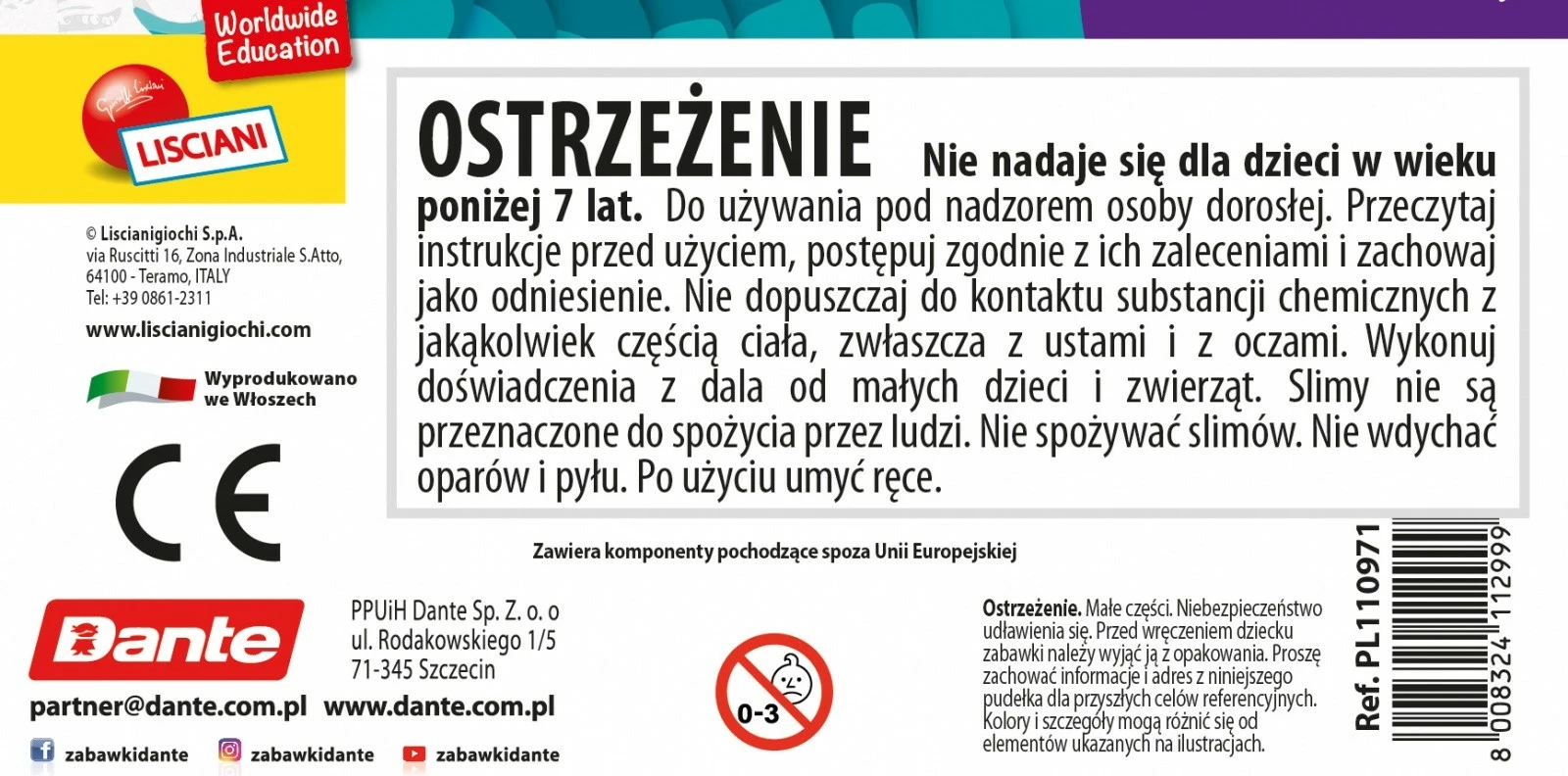 Set shkencor Lisciani Slumi Science, top anti-stres kameleon, shumëngjyrësh