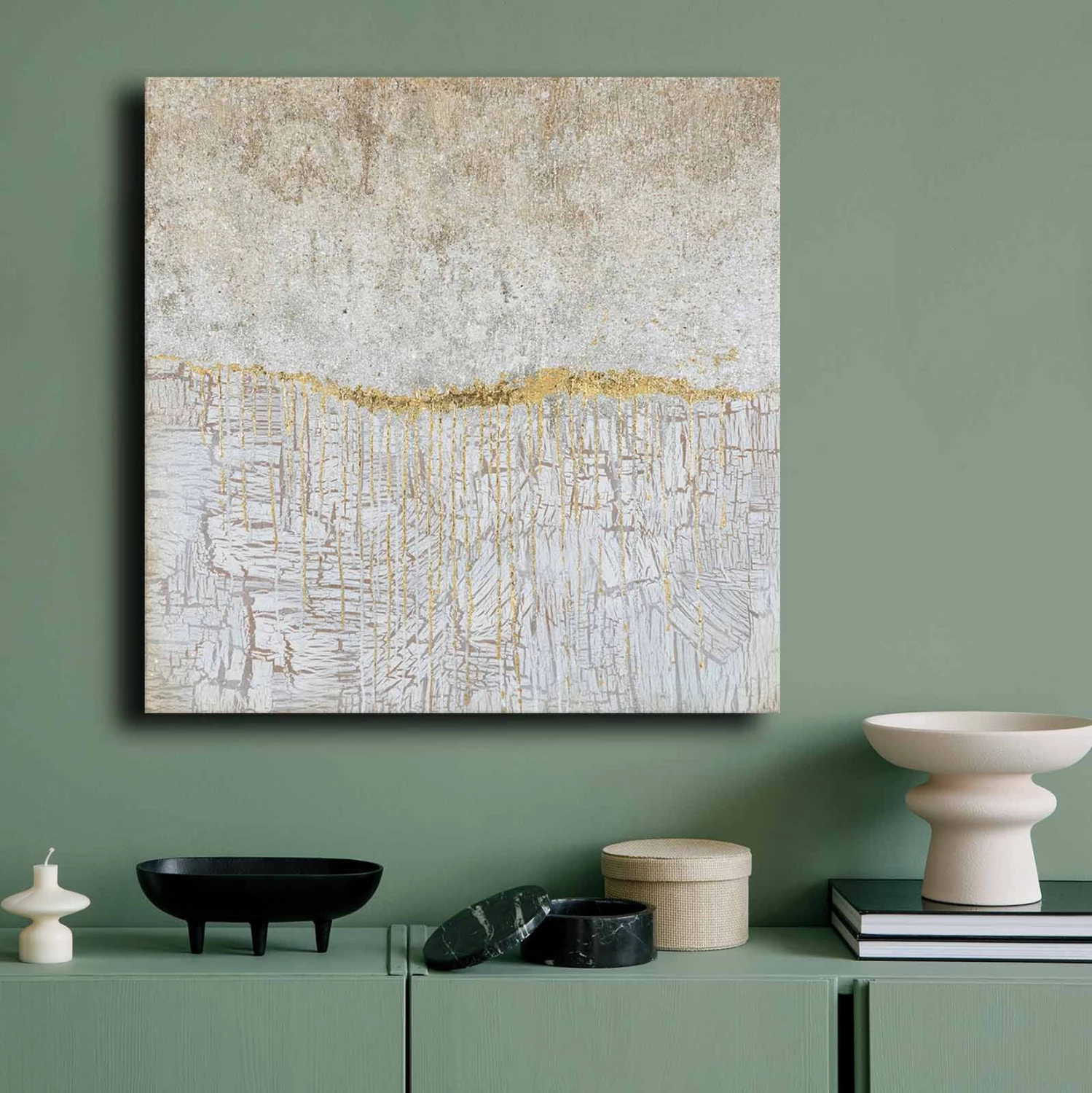 Pikturë muri GOBI, seri katrore, kanavacë e printuar, 70x2.8x70cm