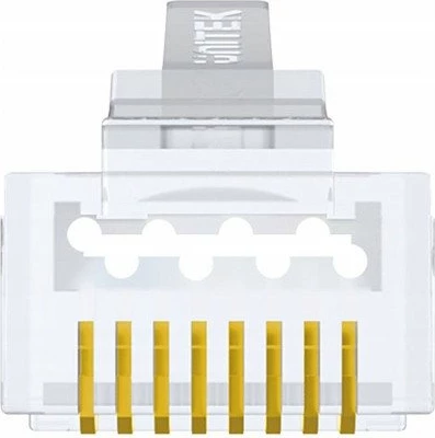 Konektor modular RJ45 pass-through Unitek OT1093ATP01, Cat.7, 50 copë