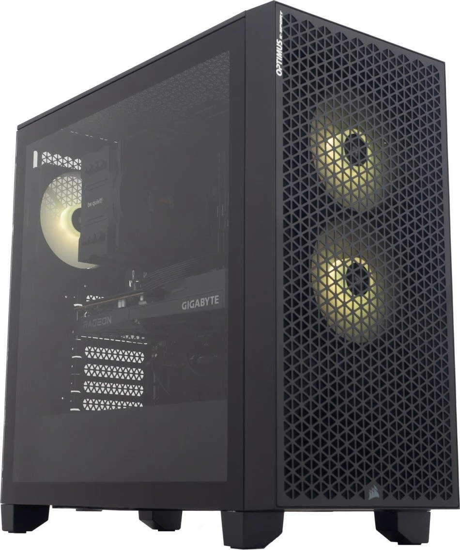 Kasë OPTIMUS E-Sport GA520T-CR2, Ryzen 5 5600X, 16 GB RAM, 1 TB SSD, Radeon RX 7600, e zezë