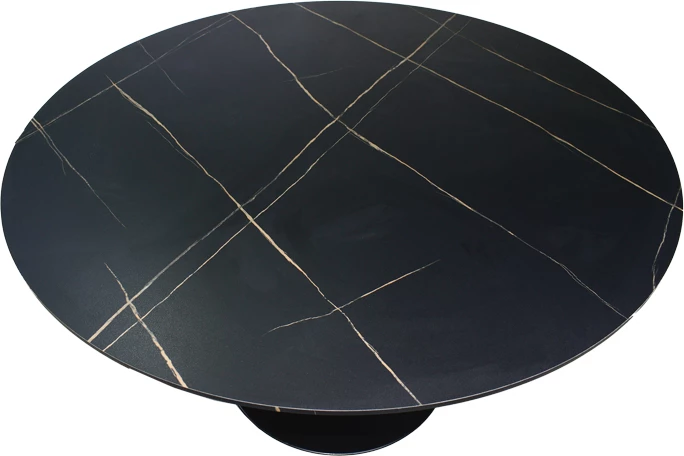 Tavolinë ngrënie Balou I MDF mermer i zi D120x75cm