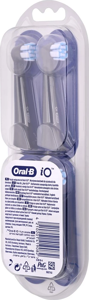 Kokë rezervë Braun Oral-B iO Gentle Care, e zezë, set 4 copë