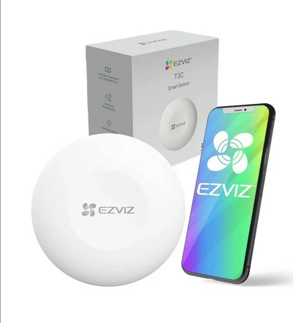 Buton i mençur EZVIZ CS-T3C, wireless, i bardhë