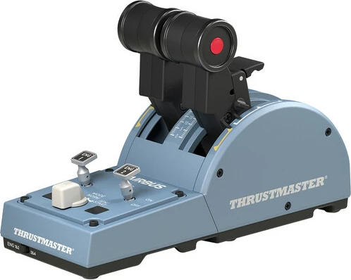 Kontroller gazi (throttle quadrant) për flight simulator Thrustmaster TCA Quadrant Airbus Edition, WW Version, blu