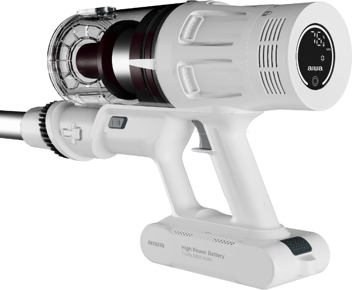Fshesë me korrent pa kabllo AIWA ZENKAISUI EVO 4 AVC-610, 500W, 32 kPa, bateri 3000mAh, depo 600ml, filtër HEPA, e bardhë