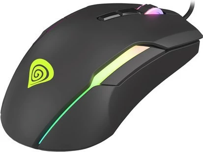 Maus gaming Genesis Xenon 220, me tela, 6400 DPI, RGB, i zi