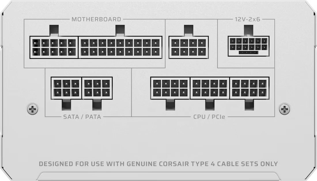 Furnizues energjie ATX, Corsair RM1000e, 1000 W 80 Plus Gold, plotësisht modular ATX 3.1, i bardhë