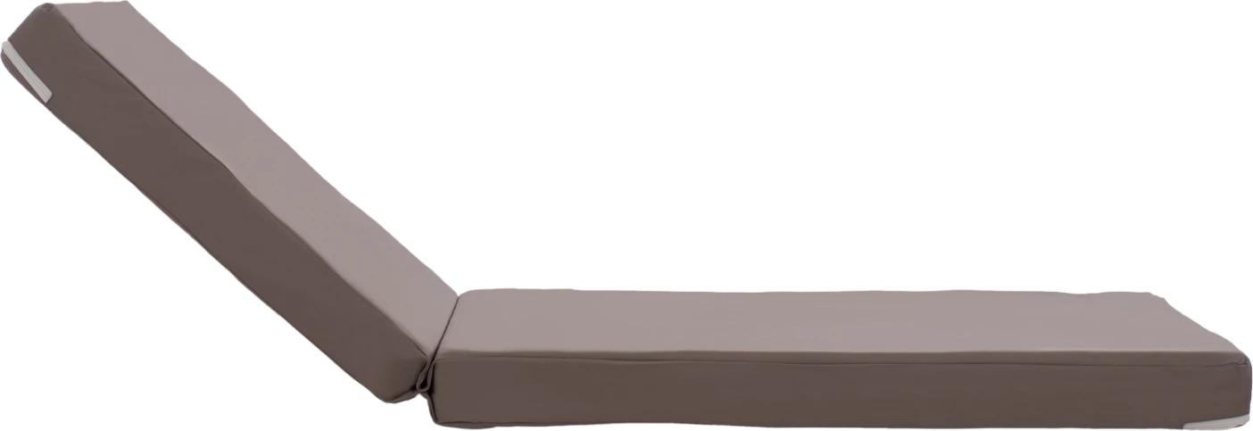 Jastëk për shezlong, poliester, gri, Sifnos, FH11235.10P, 198(119+1+78)x70x10cm