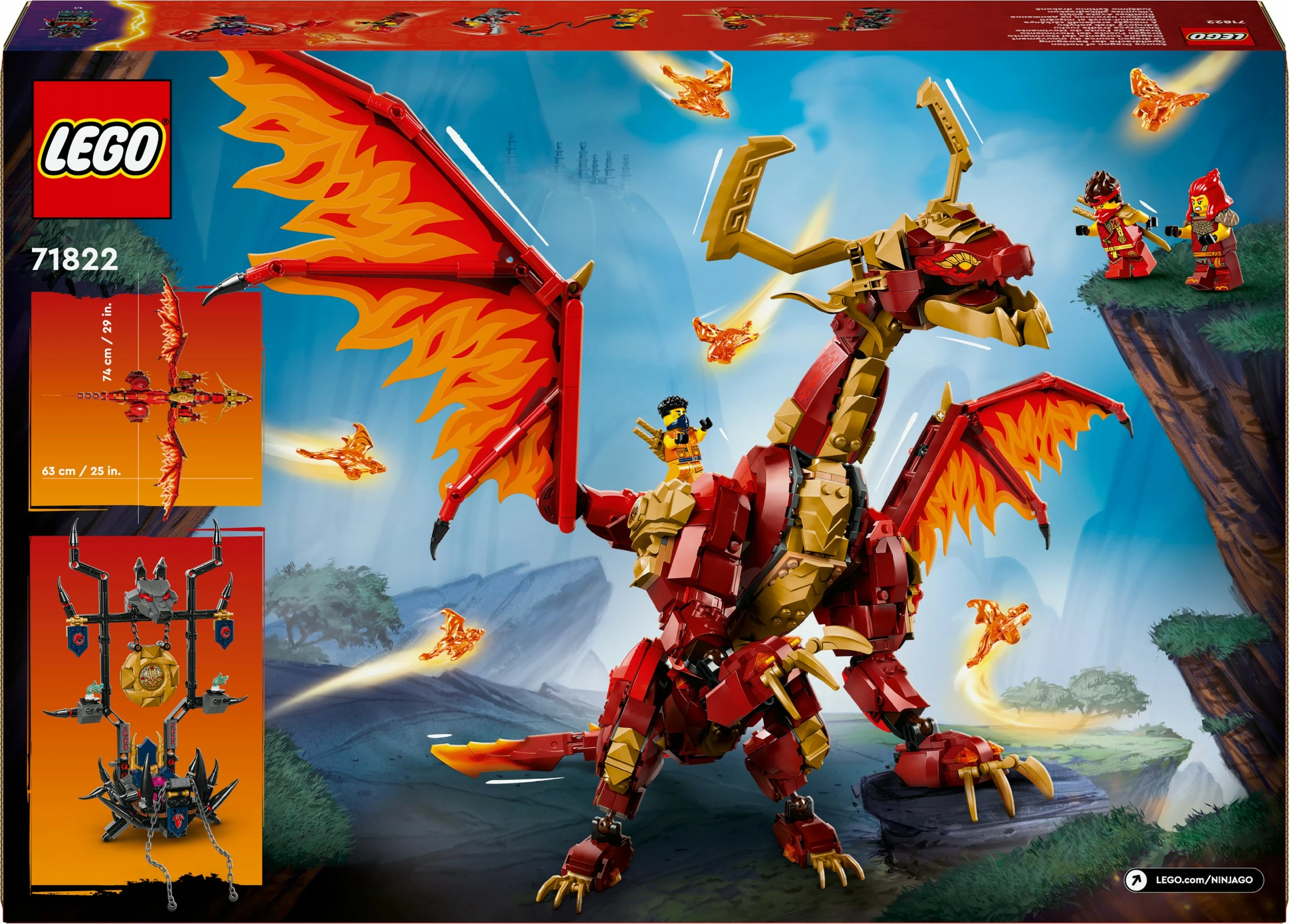 Set ndërtimi LEGO Ninjago 71822 Quelldrache der Bewegung, shumëngjyrësh
