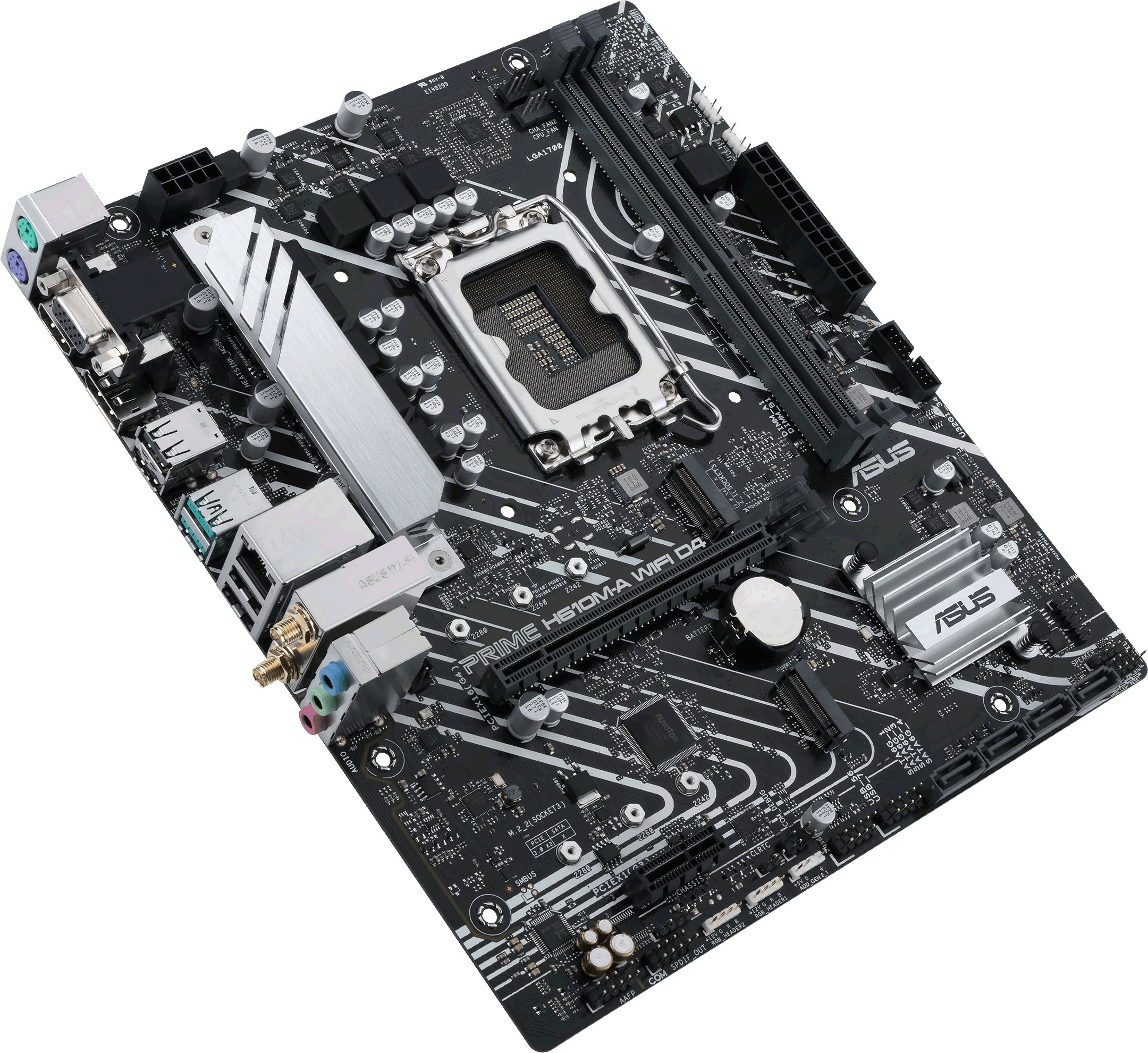 Pllakë amë ASUS PRIME H610M-A WIFI D4, Intel, LGA 1700, DDR4, 64 GB