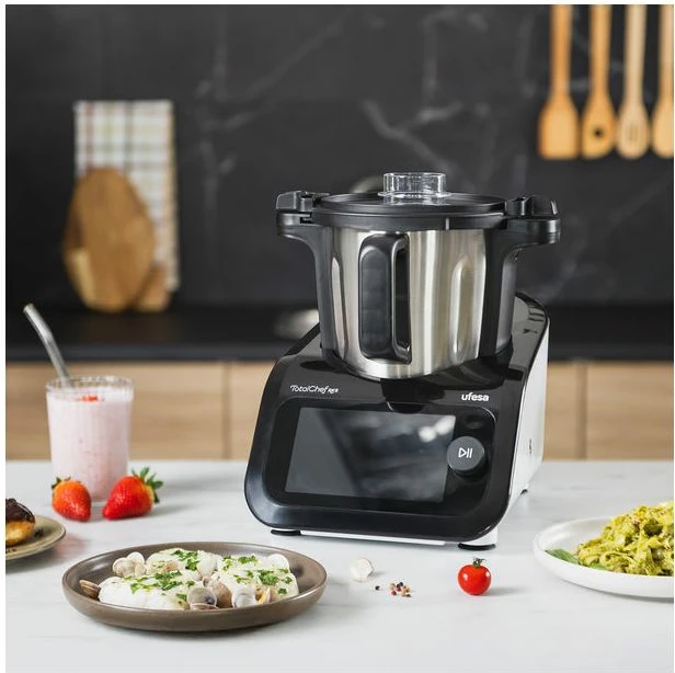 Robot kuzhine UFESA TotalChef RK6 1200 W, tas inox 3.5 L, ekran 7\" touch, Wi-Fi, peshore e integruar, me aksesorë