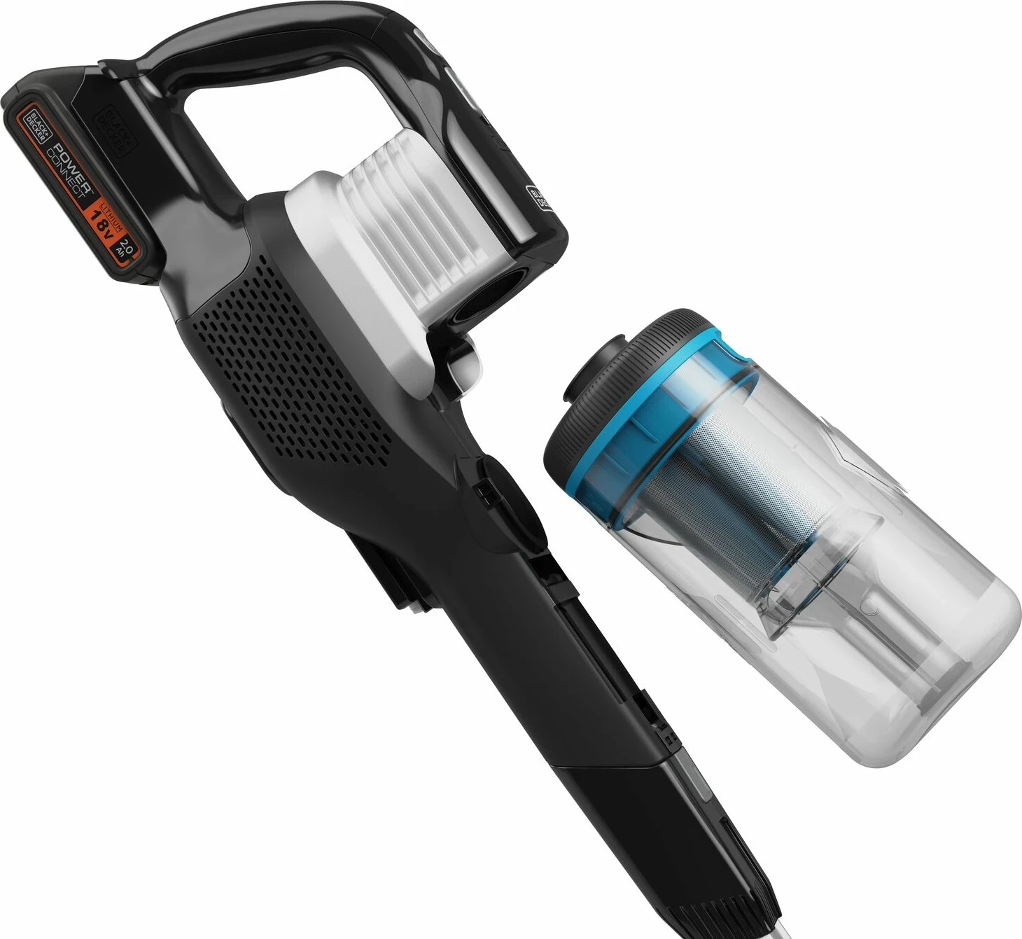 Fshesë me korrent vertikale pa kabllo Black&Decker BHFEB520D1 18V 2.0Ah, e zezë (me bateri, karikues dhe aksesorë)