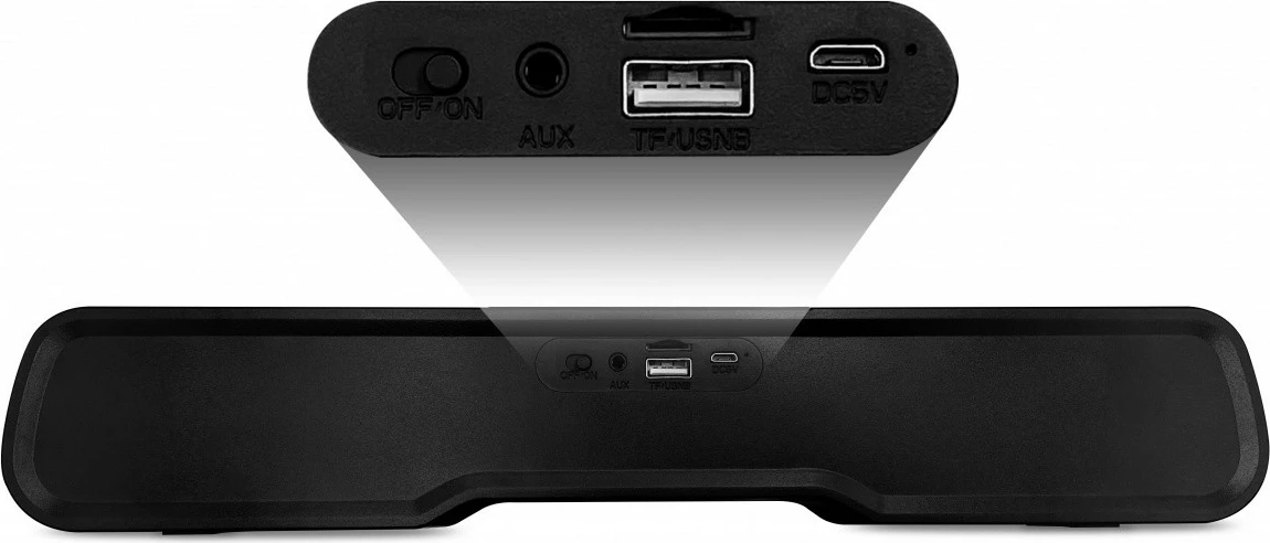 Soundbar Media-Tech PHANTOM BT MT3180, Bluetooth 5.1, 10W, mikrofon, RGB, i zi