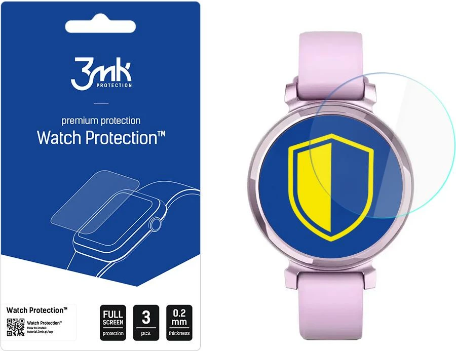 Mbrojtëse ekrani për smartwatch 3mk Protection për Garmin Lily, set 3 copë