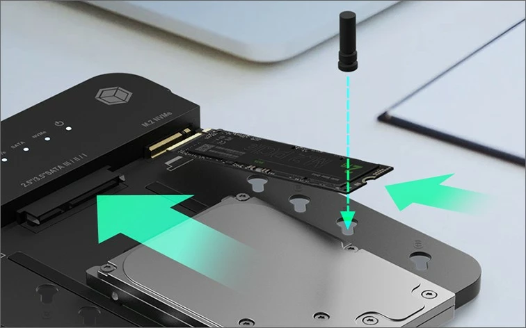 Docking station ICY BOX IB-2915MSCL-C31, klonim HDD/SSD, USB 3.2 Gen 2, i zi