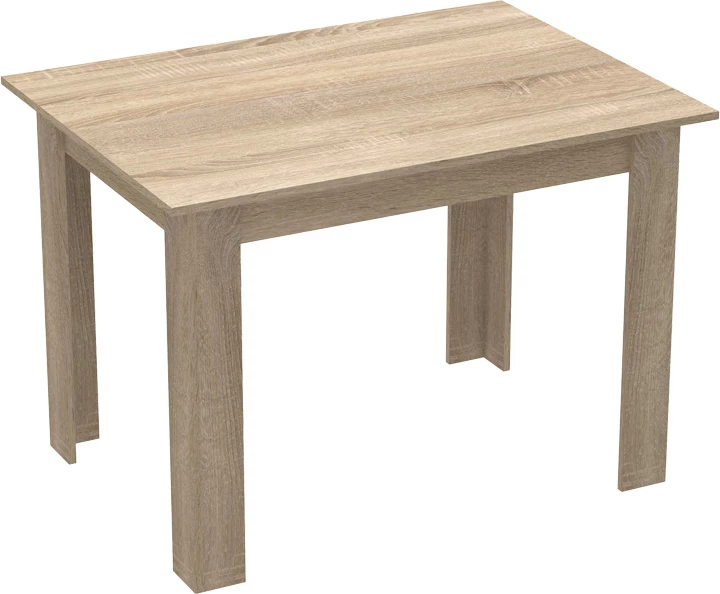 Set tavoline me karrige, 5 pjesë, Manka-Parker, ngjyrë e zezë-sonoma, 110x80x77cm