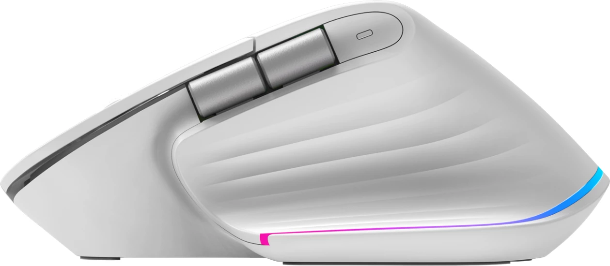 Maus wireless Marvo G803 WH, RGB, optik, rechargeable, 1600-4000 DPI, i bardhë