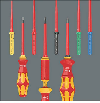 Set veglash Wera 05135870001, 35 copë, kasë tekstili, e zezë