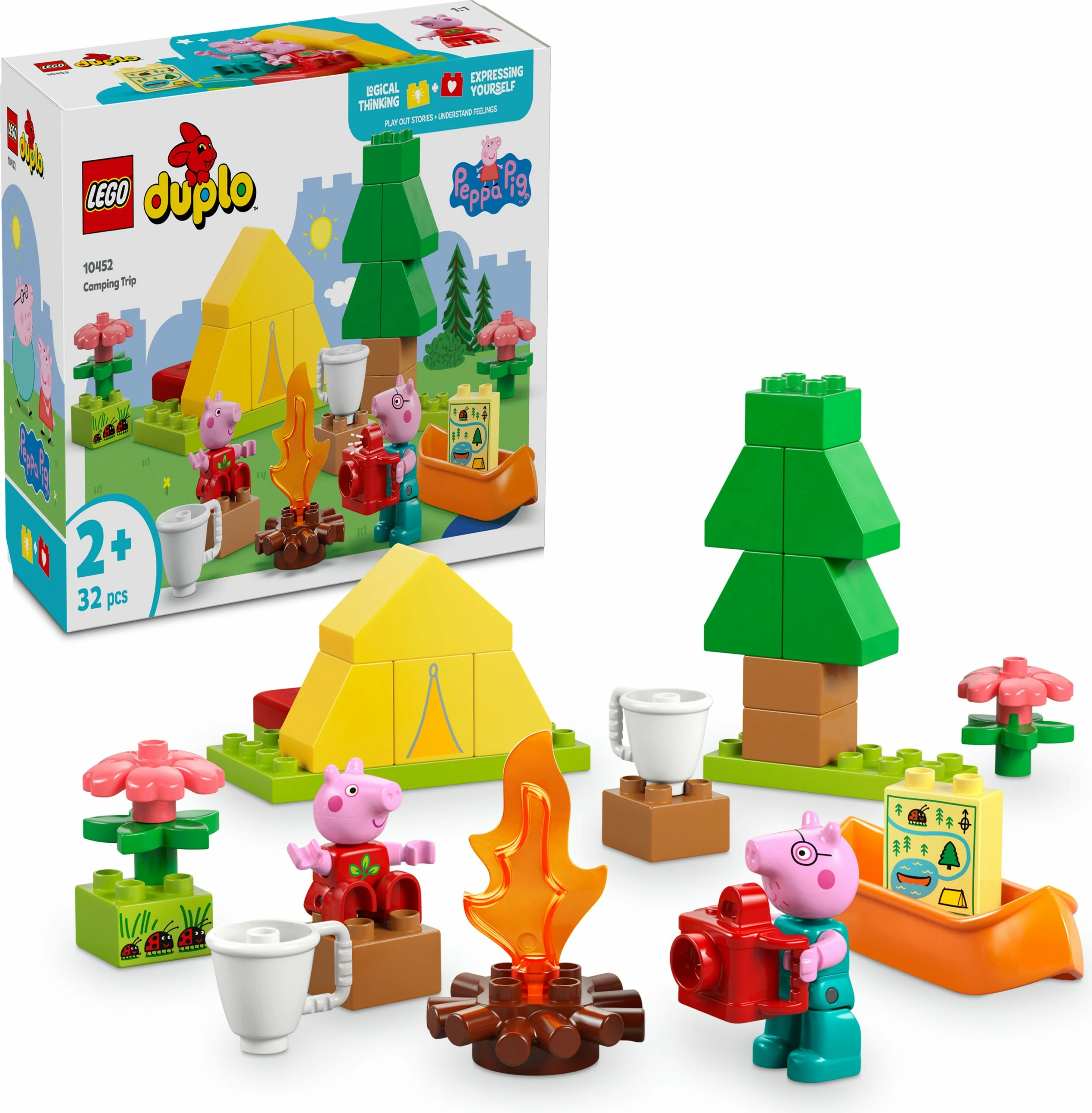 Set ndërtimi LEGO DUPLO Peppa Pig 10452, 32 pjesë, shumëngjyrësh