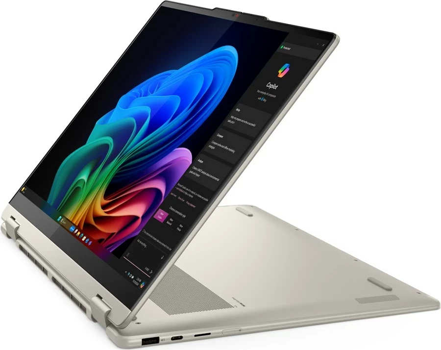 Kompjuter Lenovo Yoga 7 2-në-1, 16", AMD Ryzen AI 7 350, 16 GB RAM, 512 GB SSD, Touchscreen, Argjend