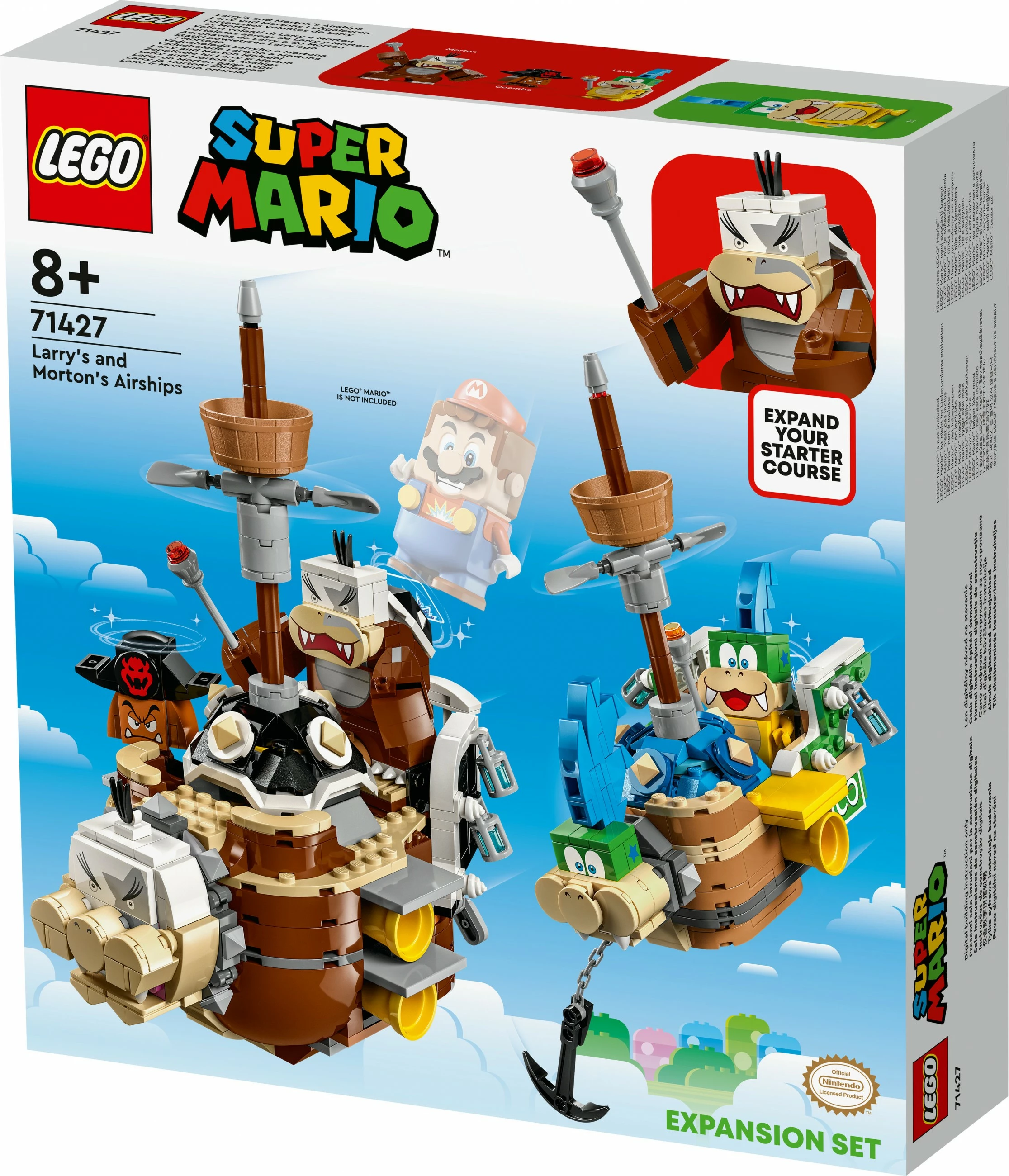 Set ndërtimi LEGO Larry's dhe Morton's Airships Expansion Set, 1062 pjesë, plastikë, shumëngjyrësh