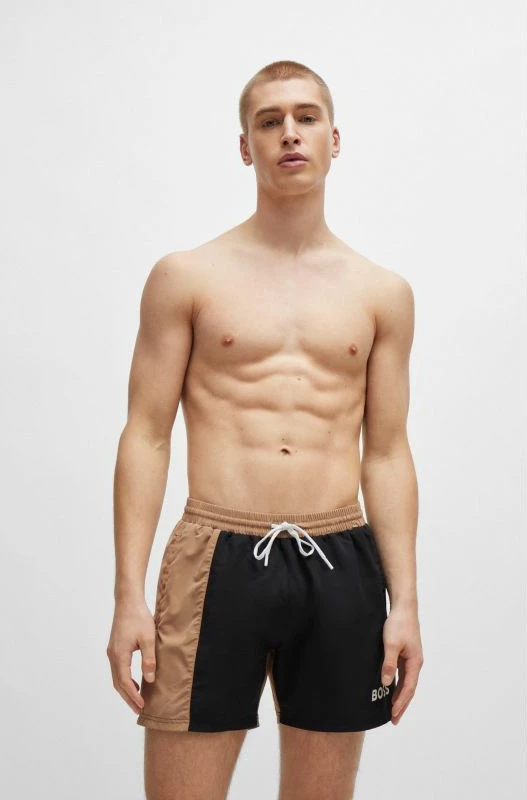 Set plazhi Boss për meshkuj, i zi