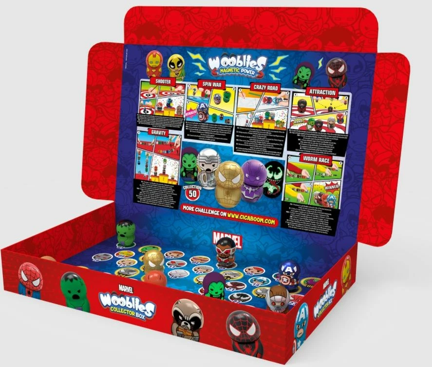 Set figurina TM Toys Marvel Wooblies Collector's Box WBM006, 4 copë